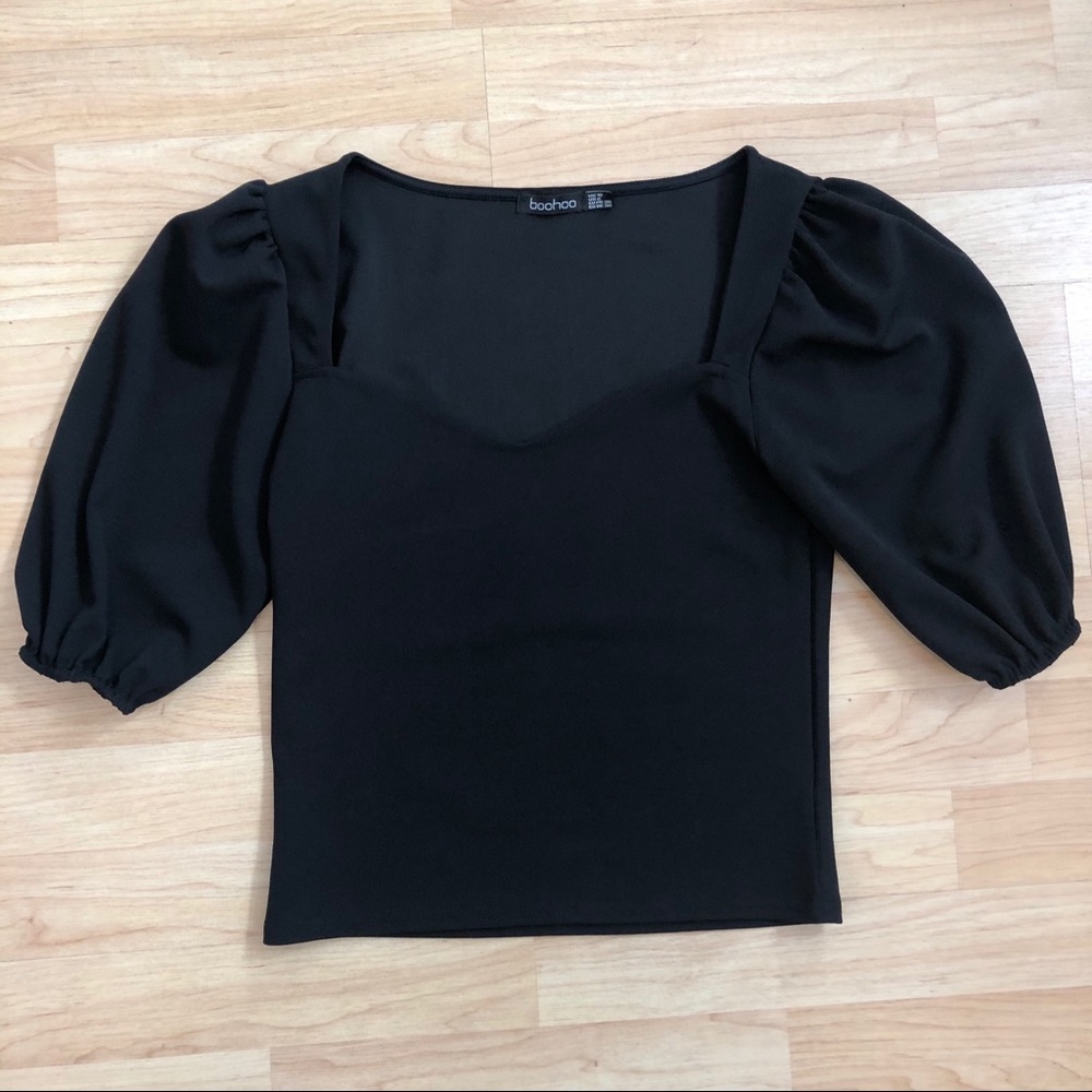 BOOHOO Square Neck Fancy Top